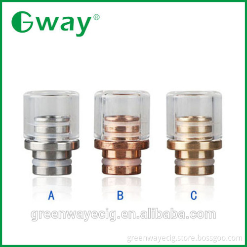 2015 Wide Bore 510 Pyrex Glass Drip Tips Glass SS 510 Drip Tips by Greenway